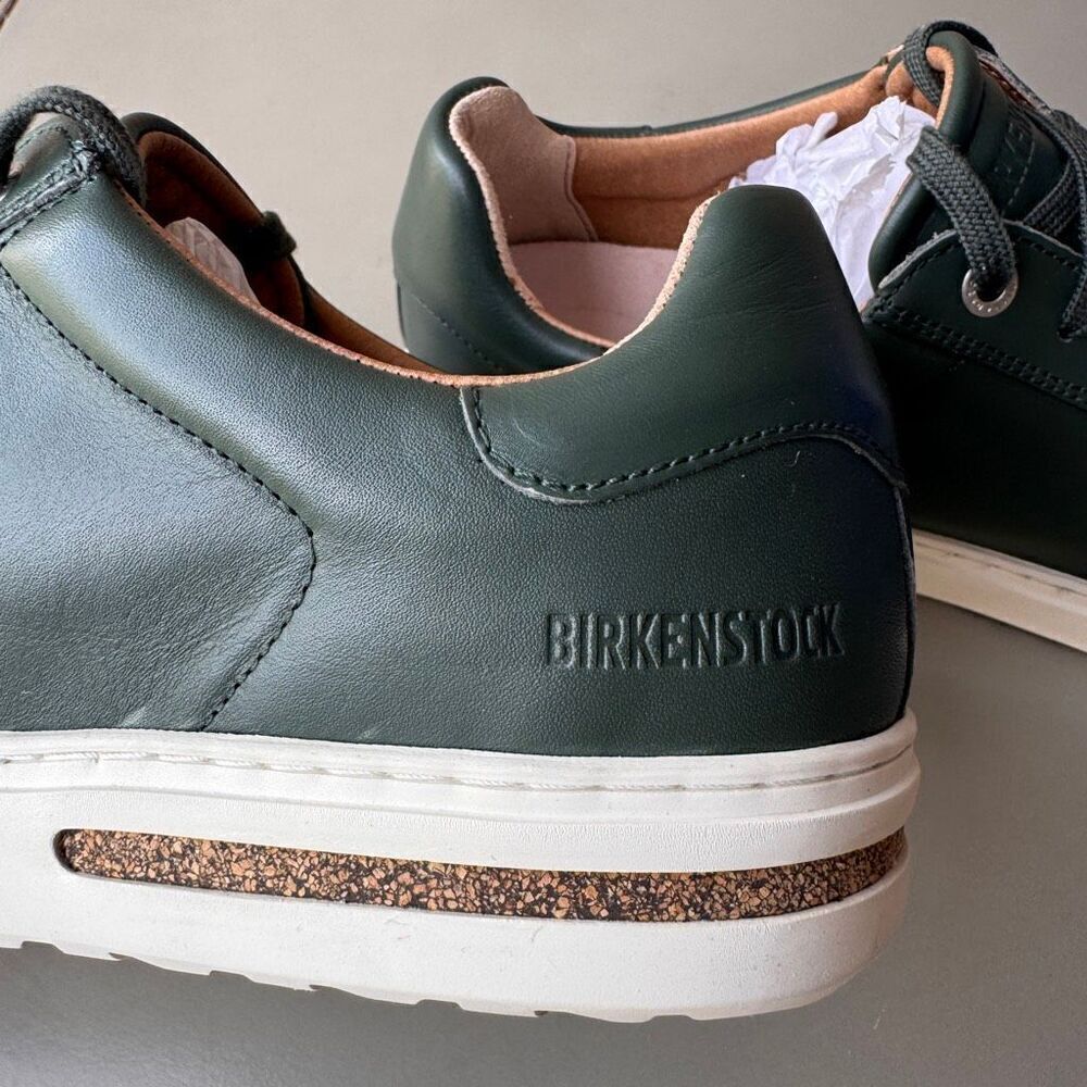 NEW Birkenstock Bend Low Thyme Green Leather Sneakers Womens 41EU or 10US Narrow - Picture 10 of 12